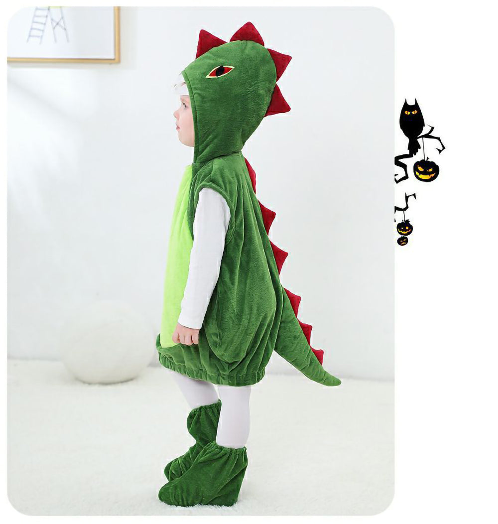 Kori Deer 可莉鹿 萬聖節兒童服裝 恐龍連身衣+鞋套