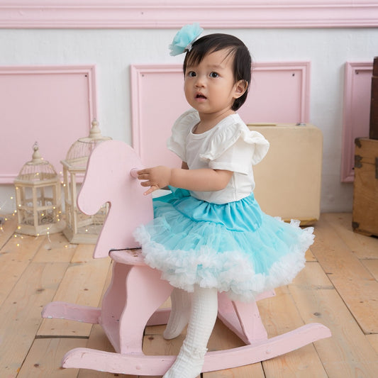 日安朵朵 女嬰童雪紡蓬裙 -團購