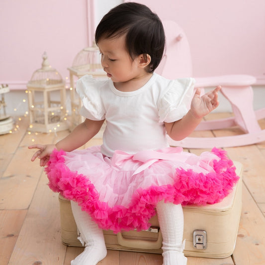 [日安朵朵] 女嬰童雪紡蓬蓬裙 - 櫻花