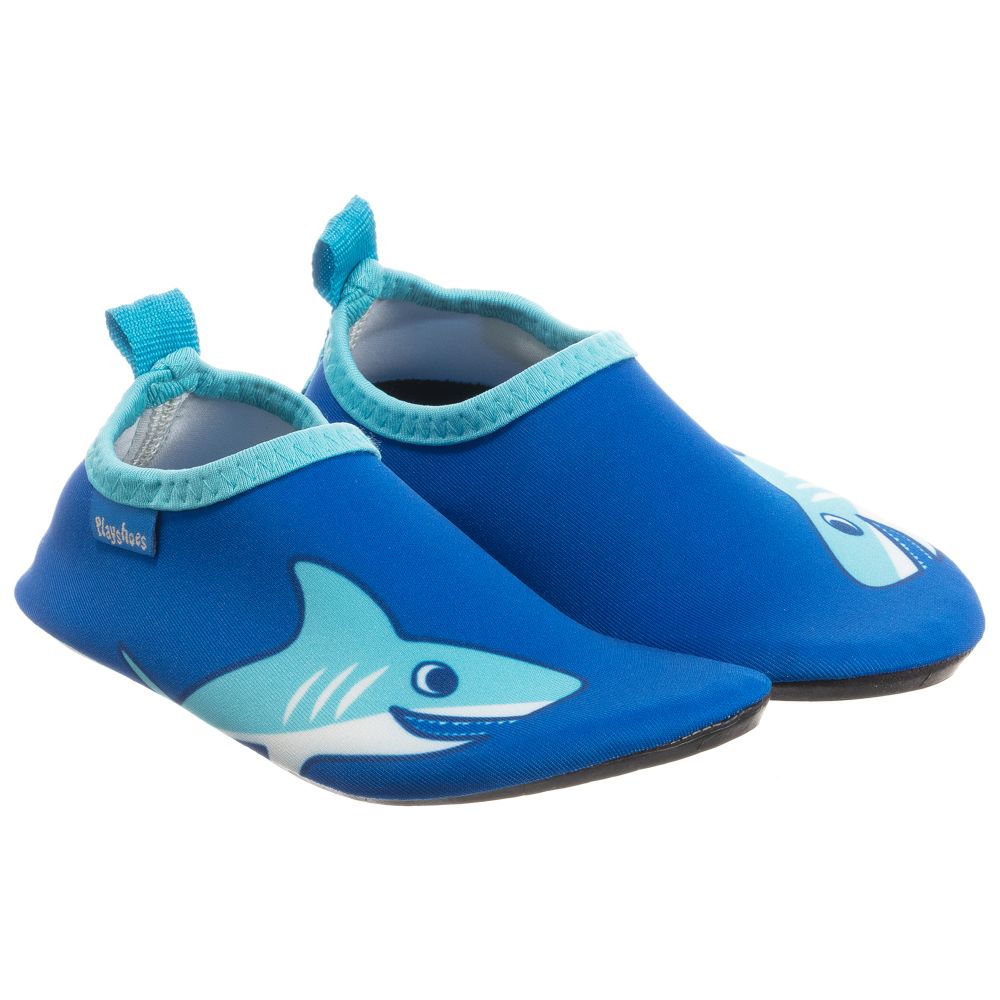 德國PlayShoes 抗UV水陸兩用沙灘懶人童鞋-鯊魚