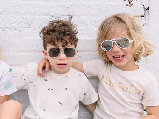 美國Hipsterkid 抗UV時尚嬰兒童偏光太陽眼鏡(附固定繩) - 飛行員-團購