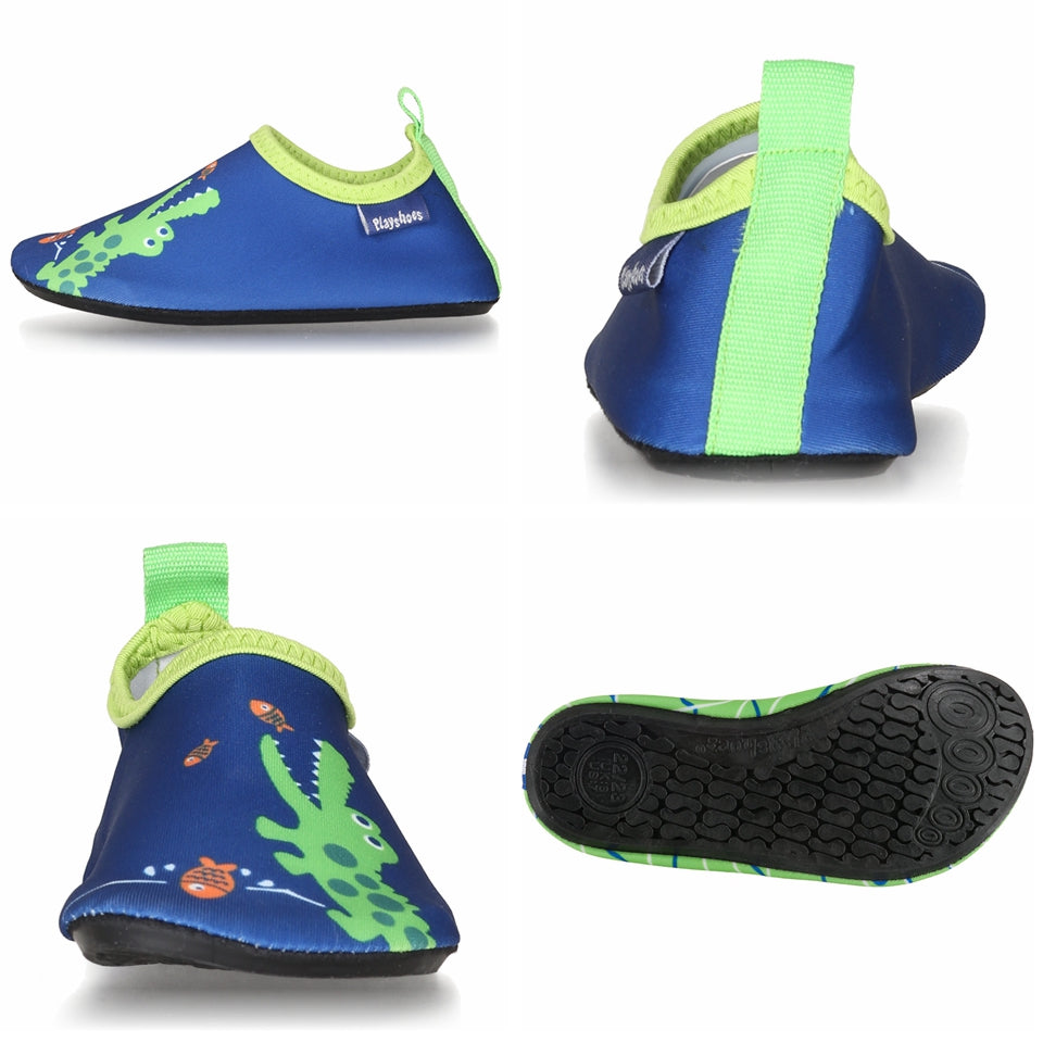 德國PlayShoes 抗UV水陸兩用沙灘懶人童鞋-鱷魚
