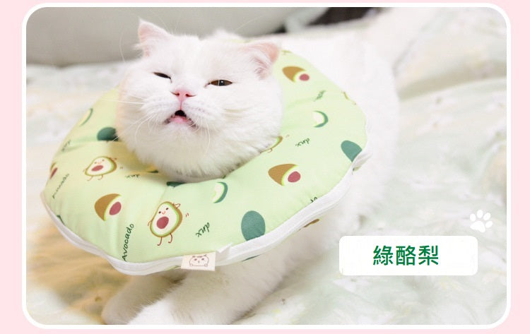 KOTI日安生活 普普風柴犬水果貓咪狗狗寵物防舔咬伊莉莎白圈可拆洗