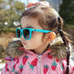 美國Hipsterkid 抗UV偏光嬰幼兒童太陽眼鏡(附固定繩)-繽紛藍綠