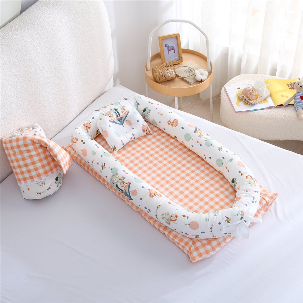 Kori Deer 可莉鹿 便攜式可折疊純棉多功能床中床附被子-繽紛