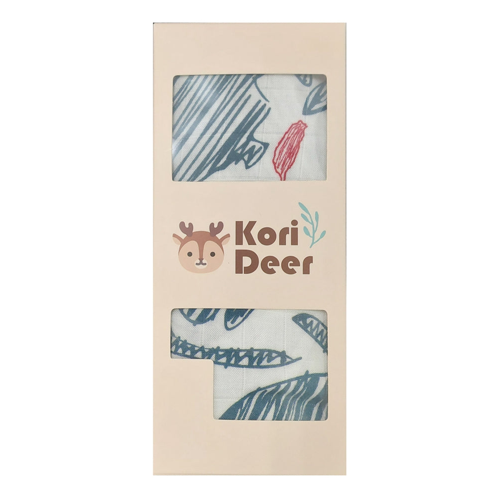 Kori Deer 可莉鹿 嬰兒成長紀錄萬用透氣竹纖維雙層紗布包巾