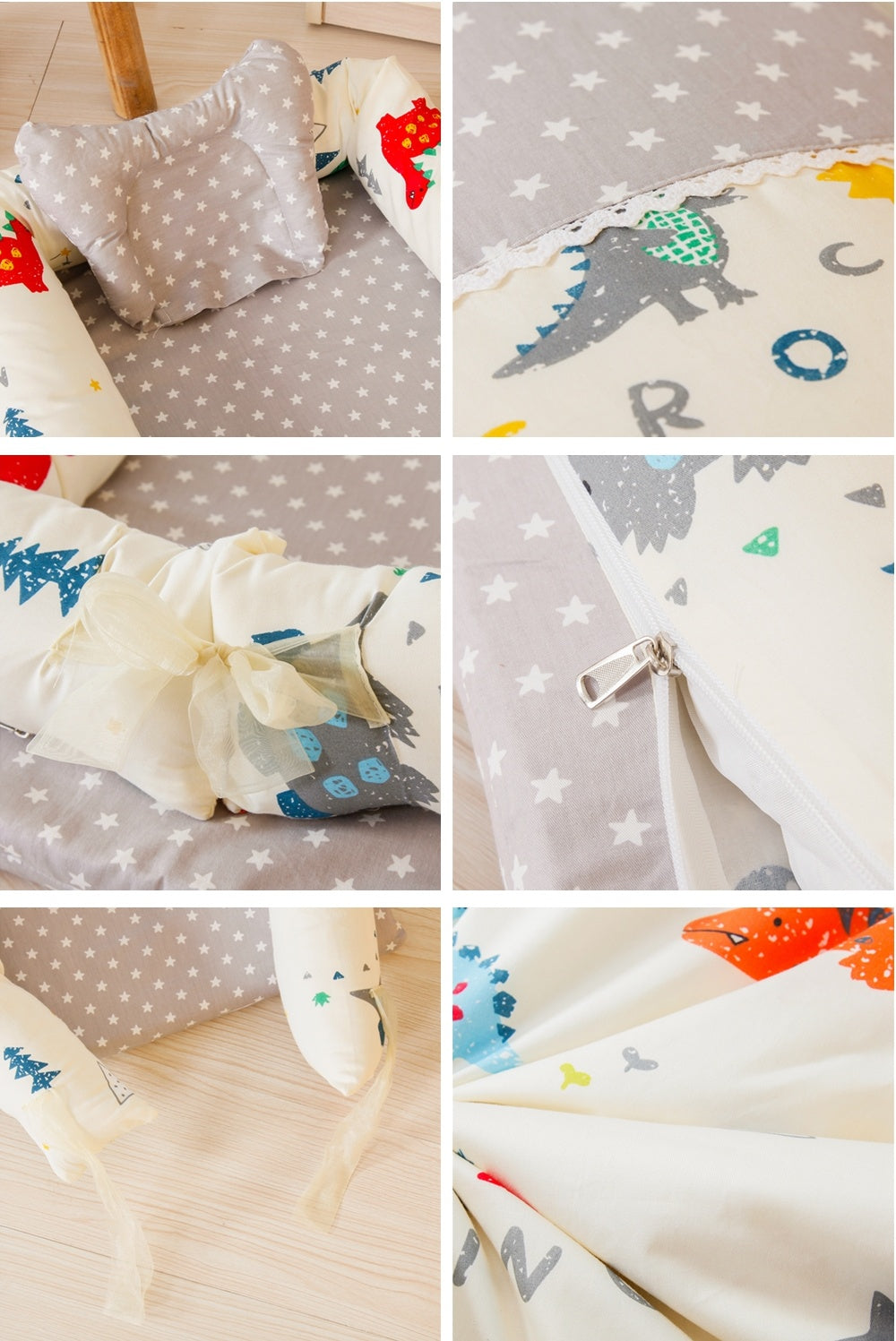 Kori Deer 可莉鹿 便攜式可折疊純棉多功能床中床附被子-繽紛