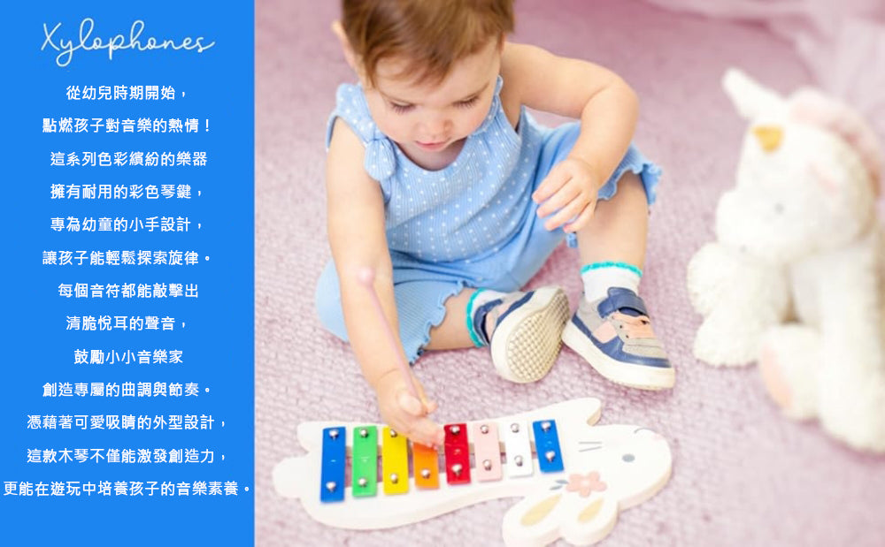 Stephen Joseph 嬰幼兒童木琴 八音鐵片手敲琴
