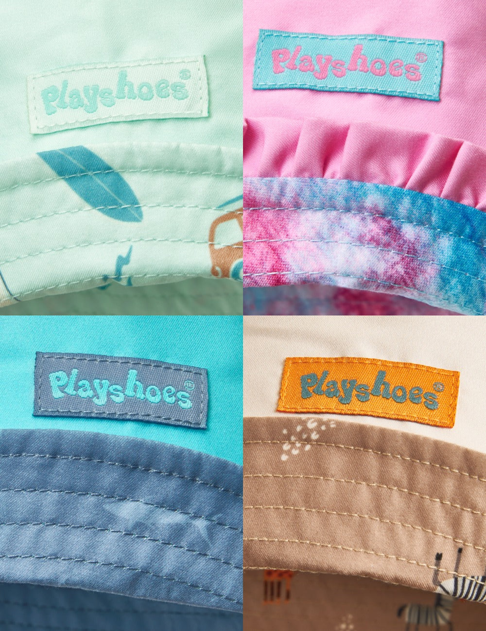 德國PlayShoes 嬰兒童抗UV防曬水陸兩用雙面漁夫帽