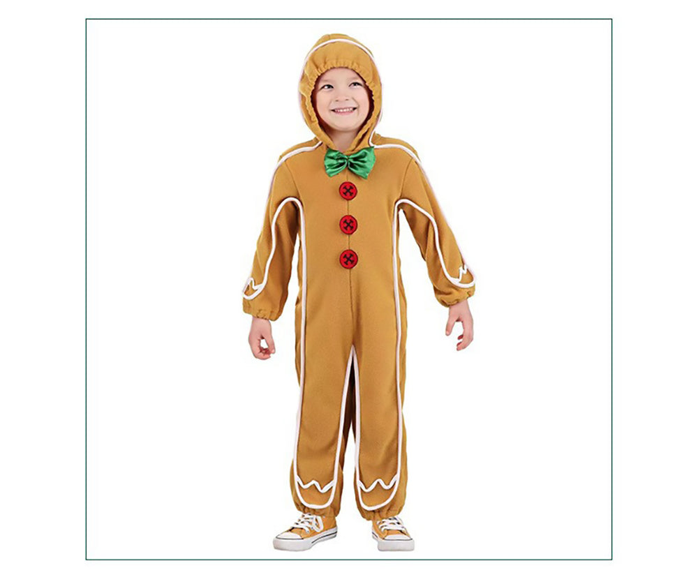 Kori Deer 可莉鹿 萬聖節兒童服裝薑餅人造型服變裝連身衣