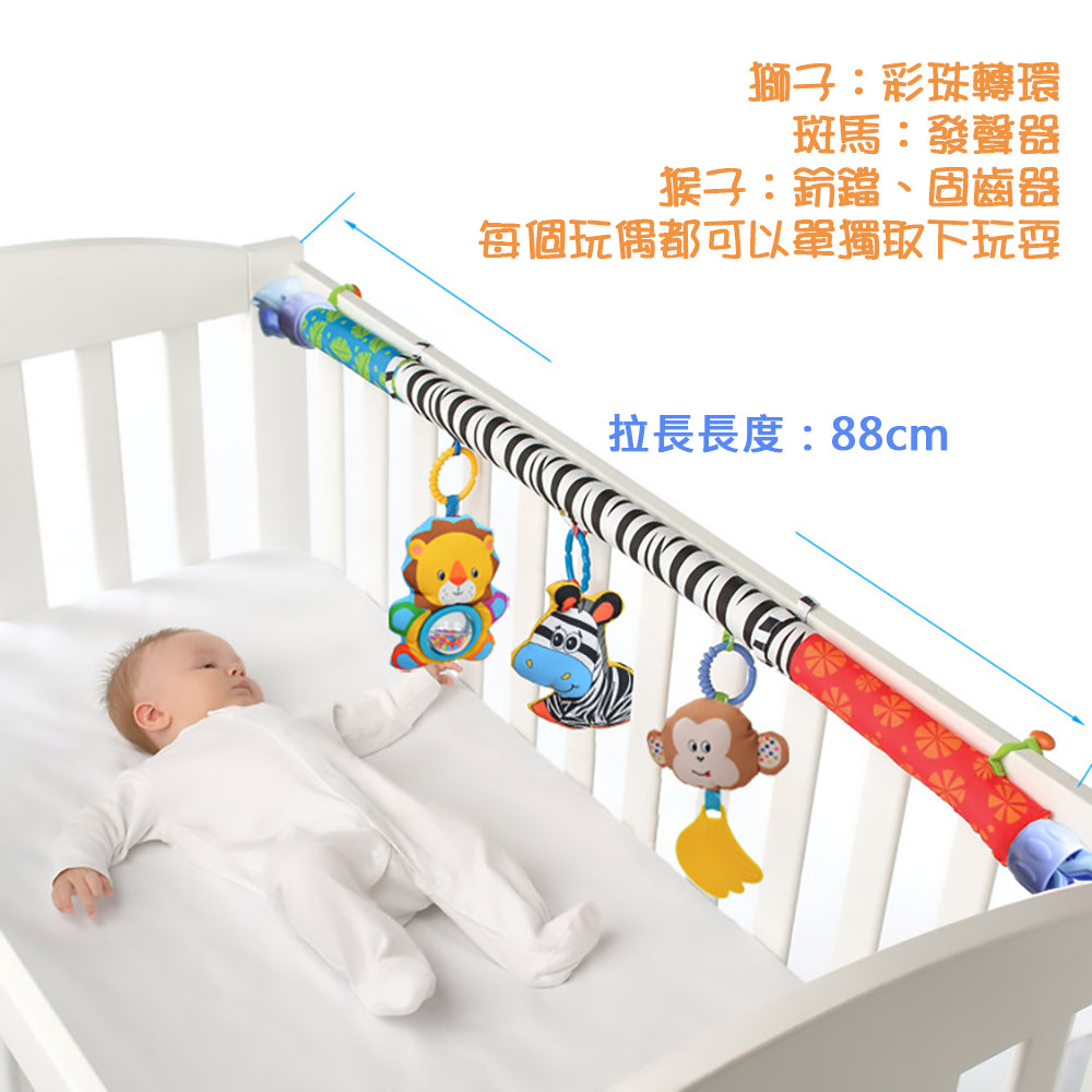Kori Deer 可莉鹿 小動物嬰兒床鈴車夾音樂鈴安撫玩具