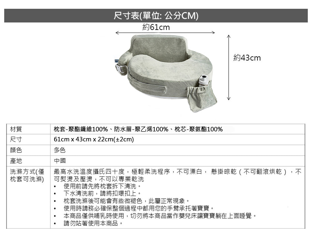 餵奶神器全方位護腰可調式哺乳枕-頂級款