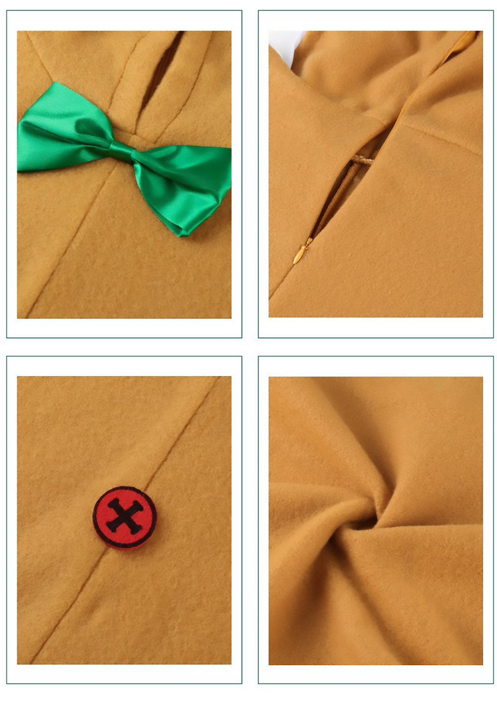 Kori Deer 可莉鹿 萬聖節兒童服裝薑餅人造型服變裝連身衣