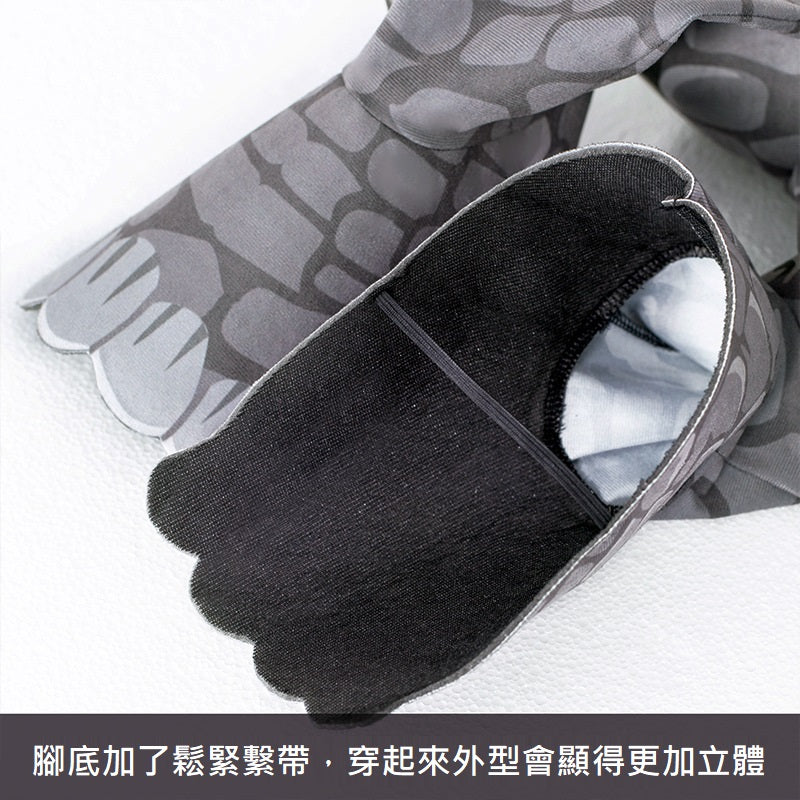 Kori Deer 可莉鹿 恐龍怪獸萬聖節兒童裝連身衣+面罩2件組