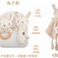 Kori Deer 可莉鹿 彌月禮盒組-有機棉嬰兒手搖鈴+固齒器安撫巾