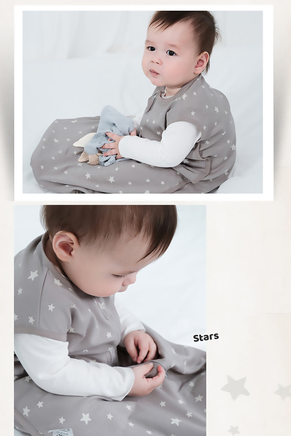 Kori Deer 可莉鹿 純棉無袖嬰兒防踢背心