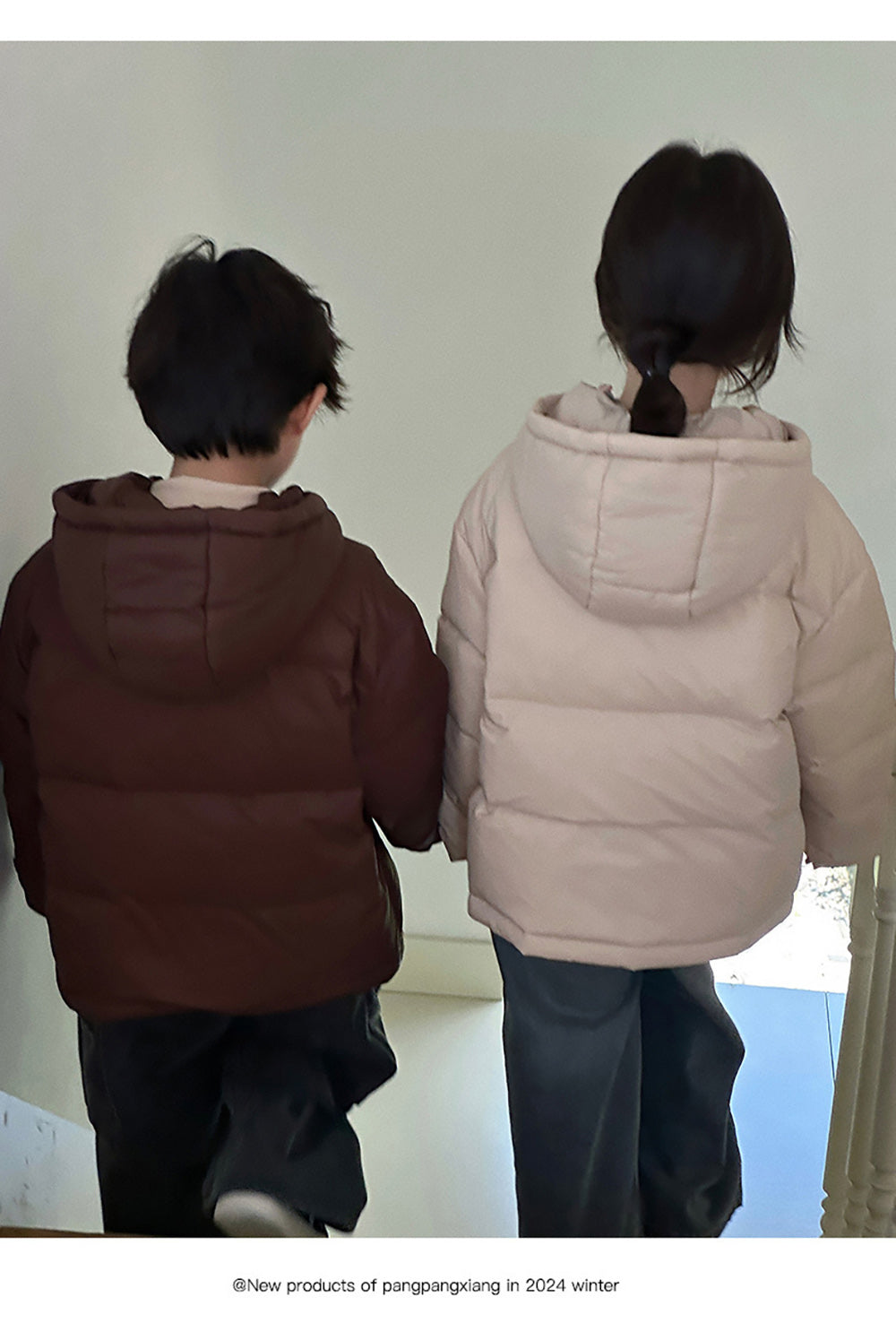 Kori Deer 可莉鹿 純色兒童羽絨外套加厚保暖連帽短版