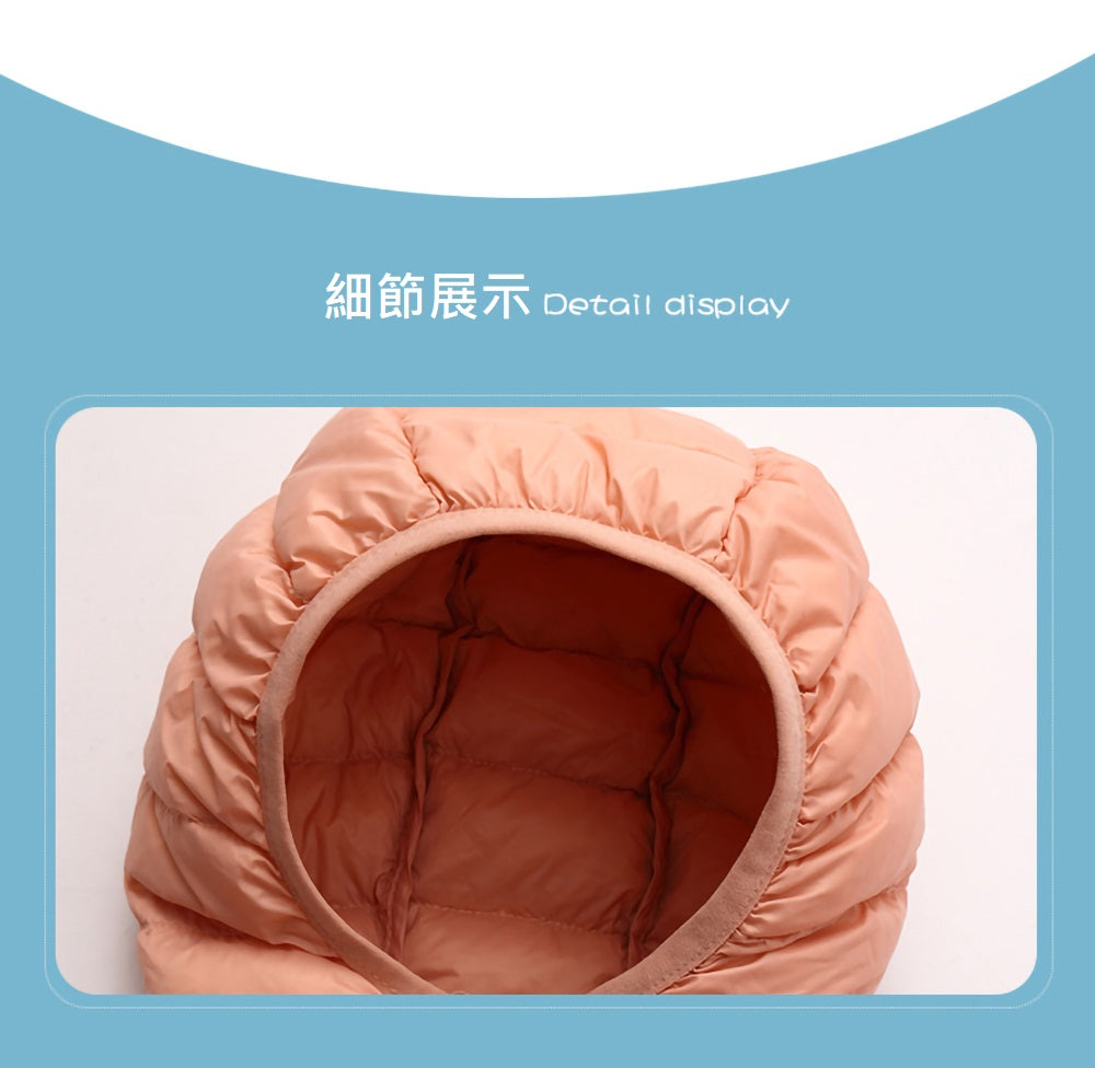 Kori Deer 可莉鹿 純色中性輕量保暖兒童連帽羽絨外套
