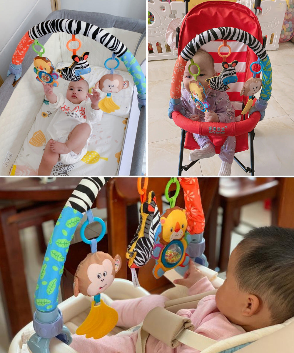 Kori Deer 可莉鹿 小動物嬰兒床鈴車夾音樂鈴安撫玩具