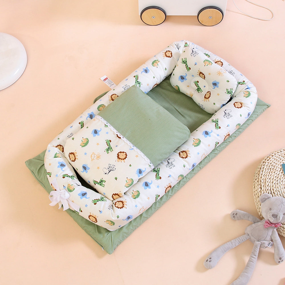 Kori Deer 可莉鹿 便攜式可折疊純棉多功能床中床附被子-繽紛