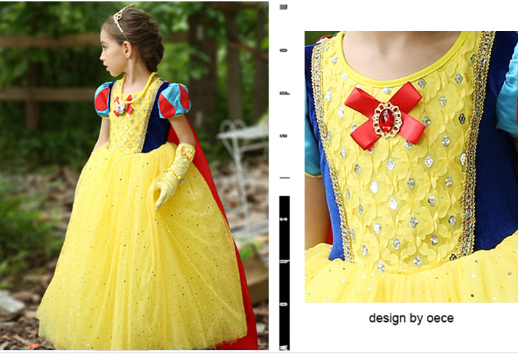 Kori Deer可莉鹿 女童萬聖節變裝派對造型服裝公主服-多款-短袖-白雪公主