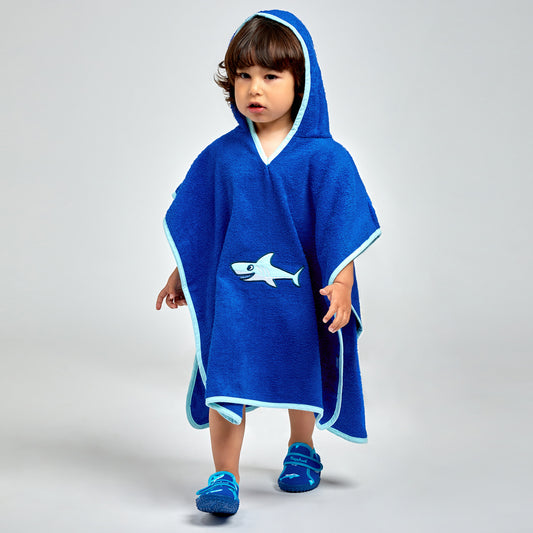 德國PlayShoes	 純棉嬰兒童造型連帽斗篷浴巾/浴袍
