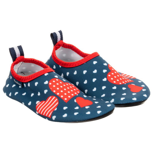 德國PlayShoes 抗UV水陸兩用沙灘懶人童鞋-愛心