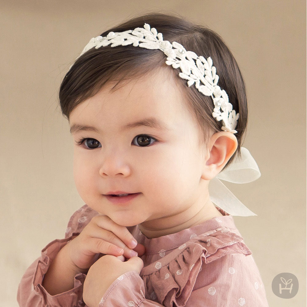 Happy Prince 韓國製 Lilian小百合女嬰兒童蕾絲髮帶