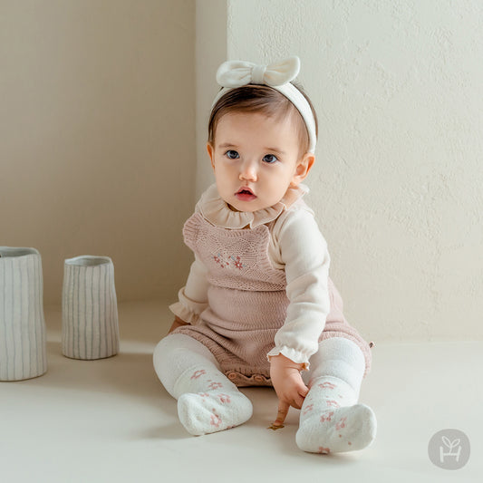 Happy Prince 韓國製 Delluna秋冬保暖嬰兒童中筒襪