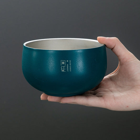 KOTI 日安生活 日式316不銹鋼雙層隔熱碗12cm/400ml