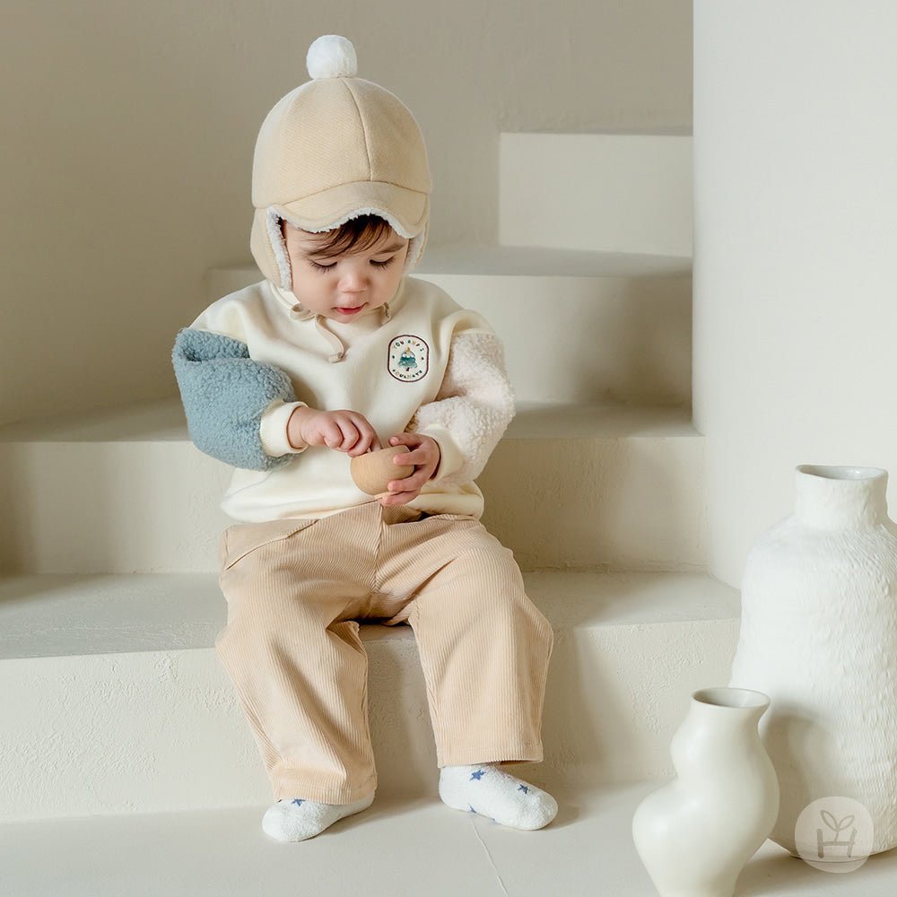 Happy Prince 韓國製 Delluna秋冬保暖嬰兒童中筒襪