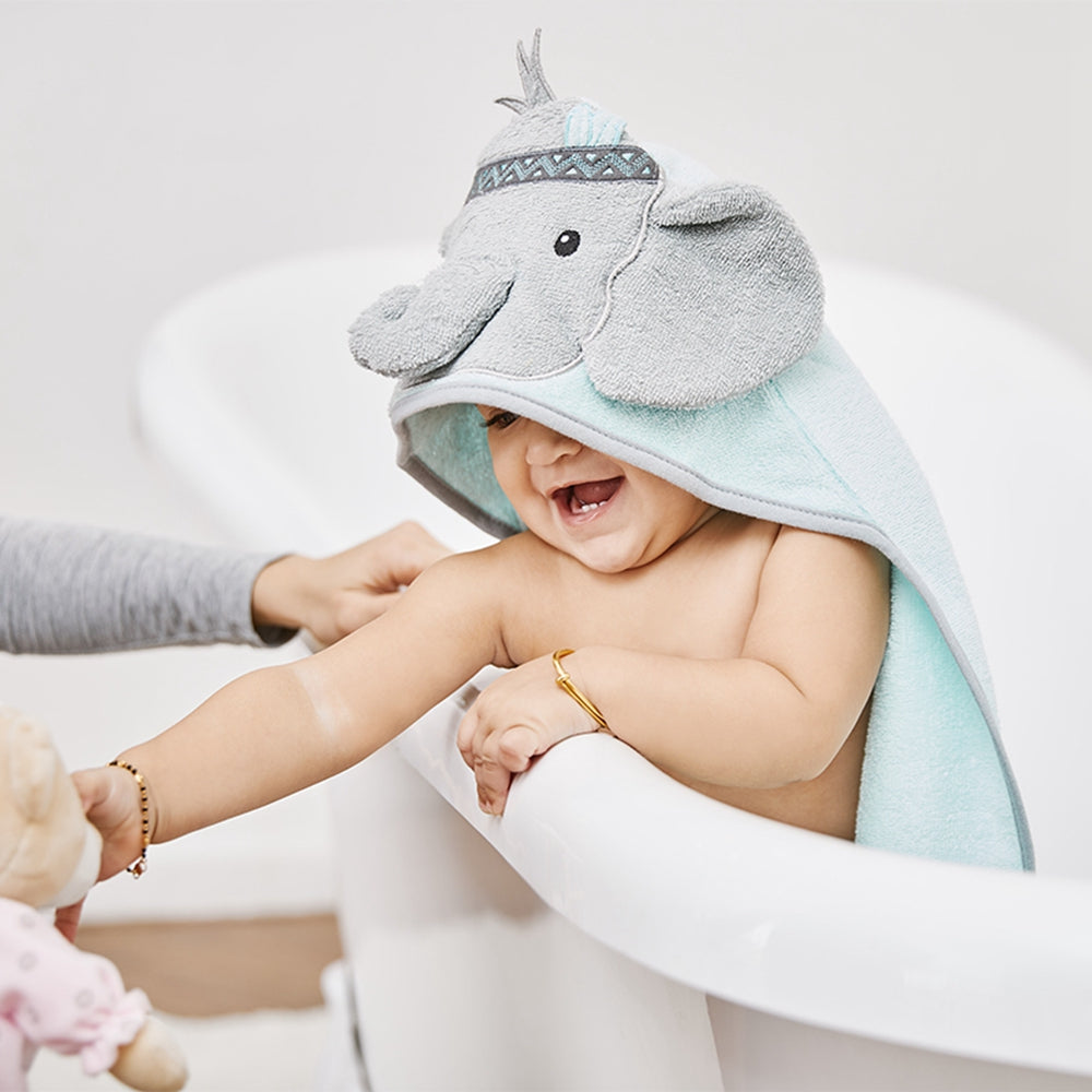 Hudson Baby 純棉嬰幼兒童動物造型連帽浴巾