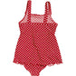 德國PlayShoes 抗UV防曬兒童連身泳裝-復古波點裙