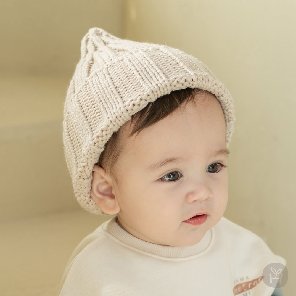 Happy Prince 韓國製 Sand親子款針織嬰兒童短毛帽