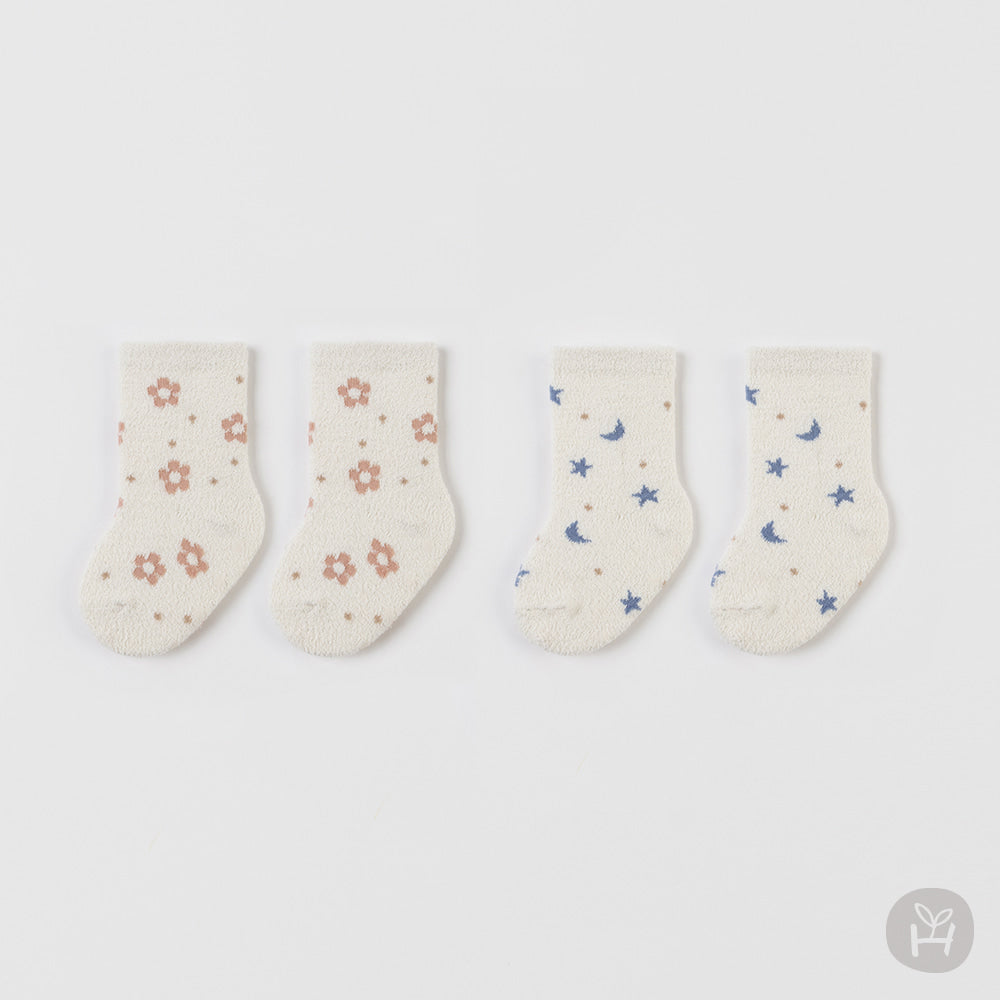 Happy Prince 韓國製 Delluna秋冬保暖嬰兒童中筒襪