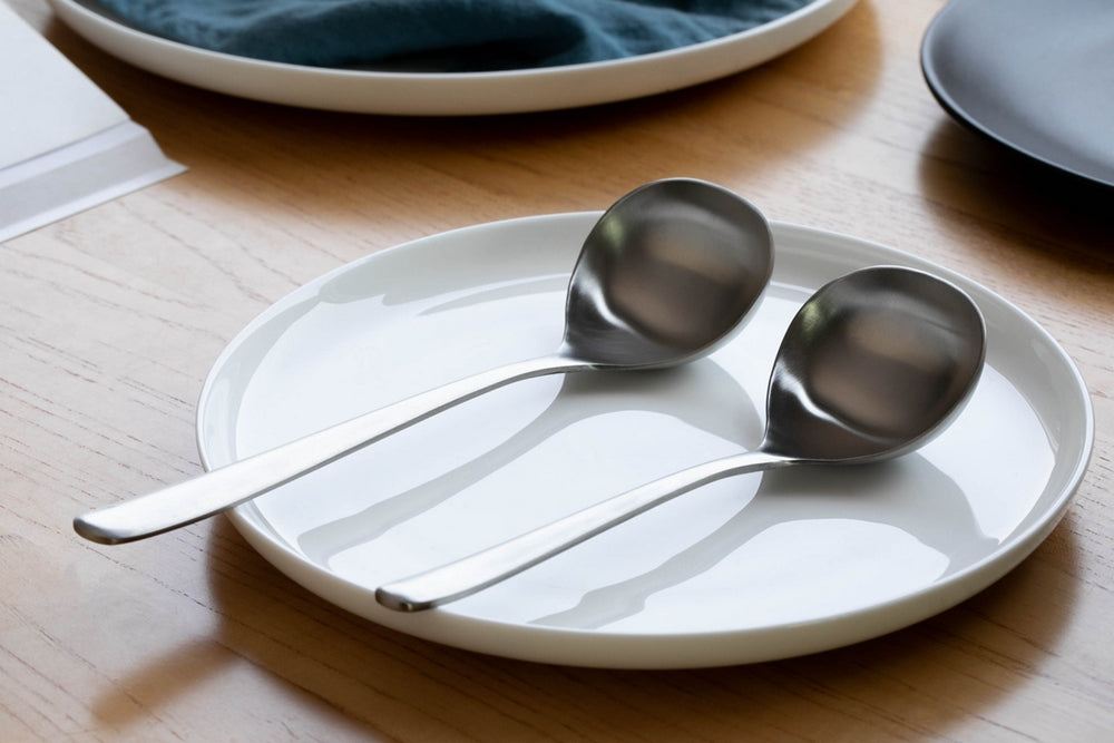 KOTI 日安生活 日式霧面磨砂感304不鏽鋼餐具深湯勺