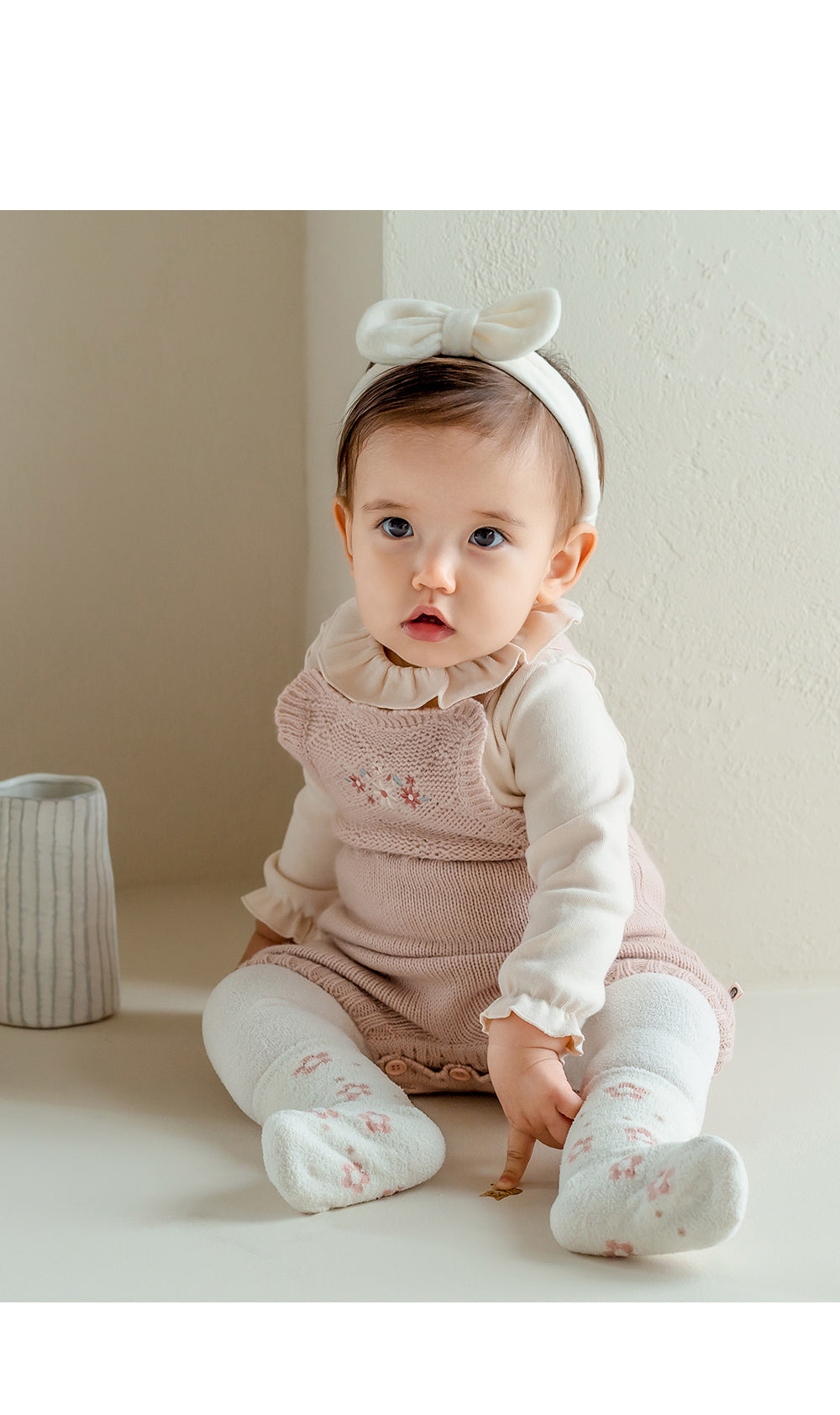 Happy Prince 韓國製 Delluna秋冬保暖嬰兒童中筒襪