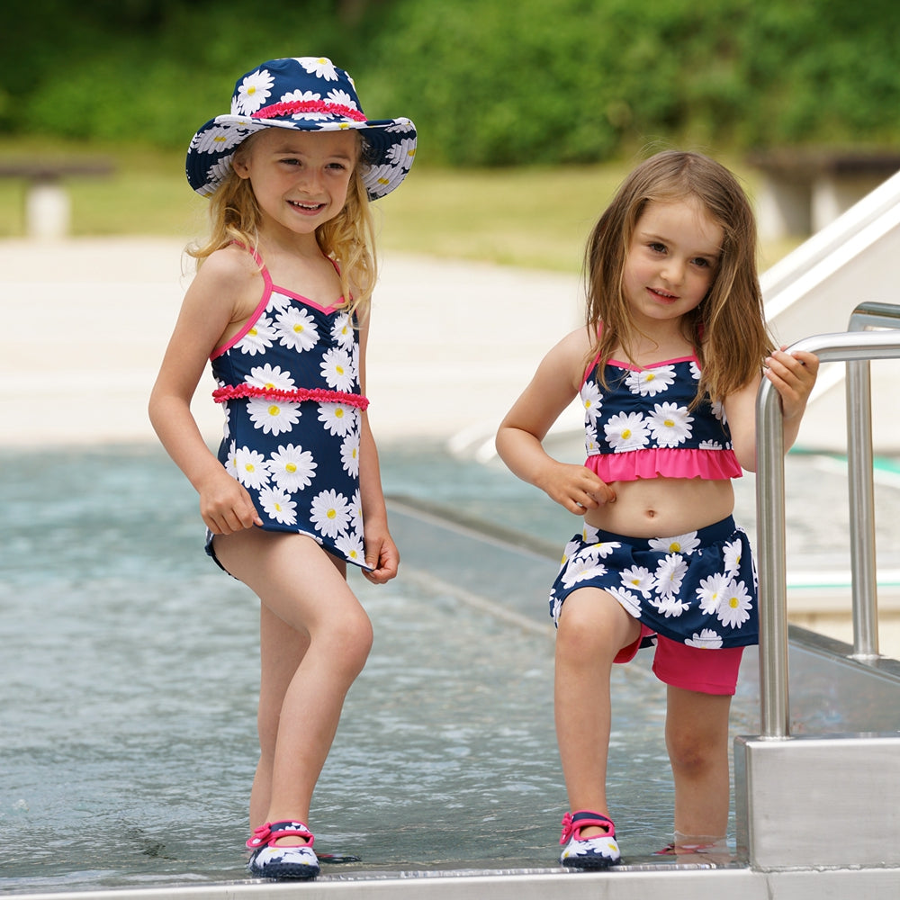德國PlayShoes 抗UV防曬比基尼兩件組兒童泳裝-雛菊