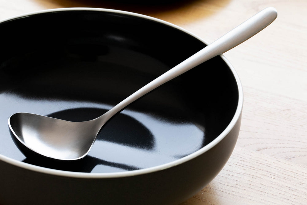 KOTI 日安生活 日式霧面磨砂感304不鏽鋼餐具深湯勺