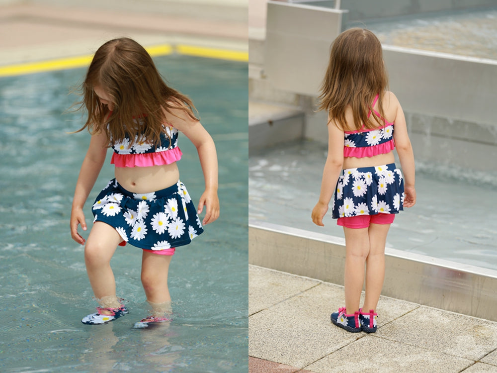 德國PlayShoes 抗UV防曬比基尼兩件組兒童泳裝-雛菊