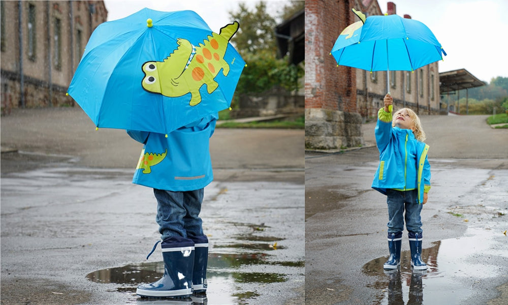 德國PlayShoes 3D立體兒童雨傘-鱷魚