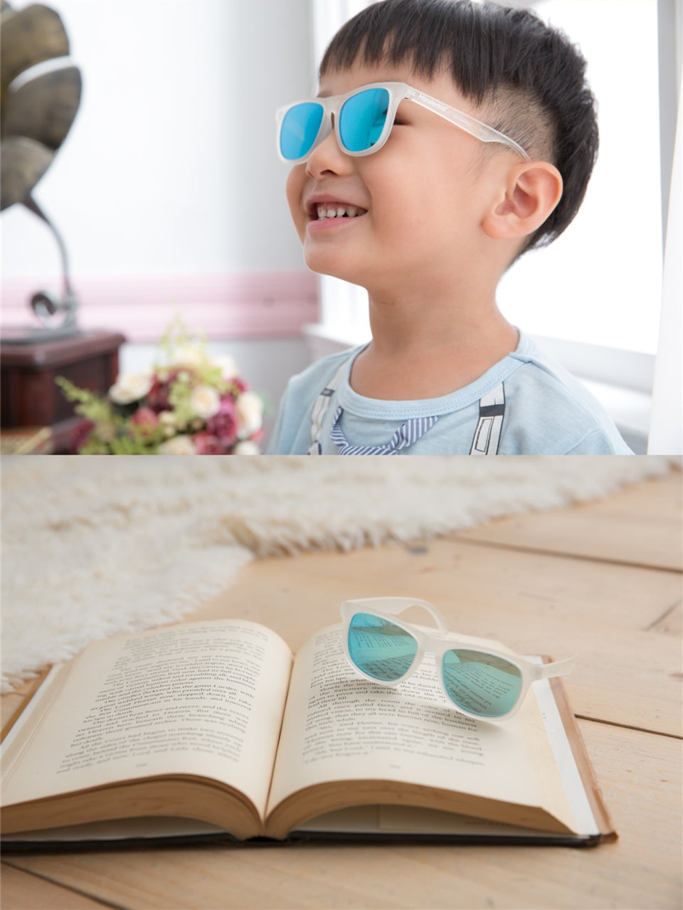 美國Hipsterkid 抗UV偏光嬰幼兒童太陽眼鏡(附固定繩)-奢華-團購