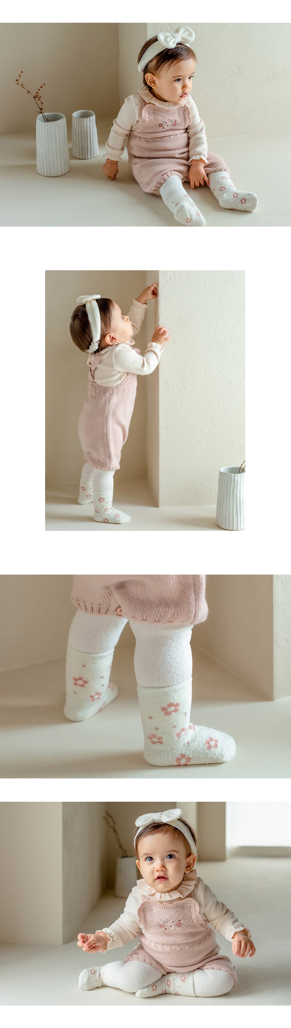 Happy Prince 韓國製 Delluna秋冬保暖嬰兒童中筒襪