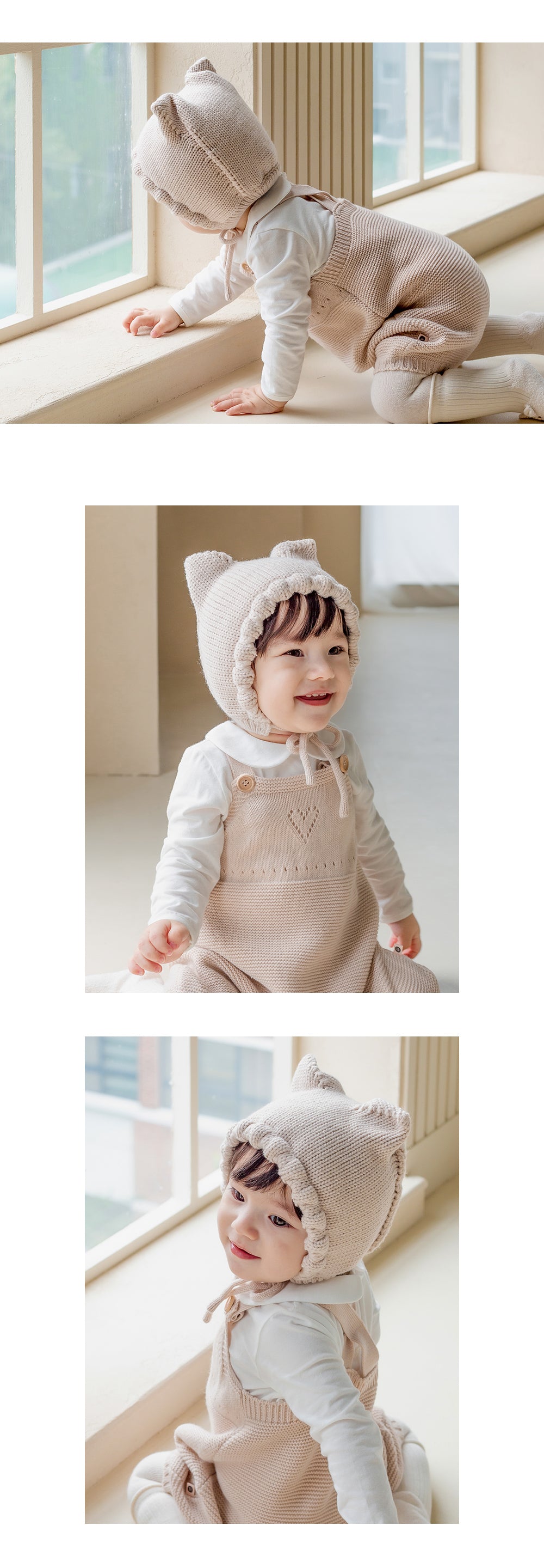 Happy Prince 韓國製 Fla小耳朵針織嬰兒童毛帽