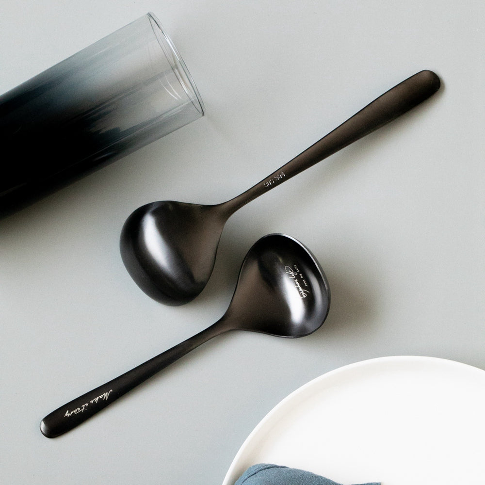 KOTI 日安生活 日式霧面磨砂感304不鏽鋼餐具深湯勺