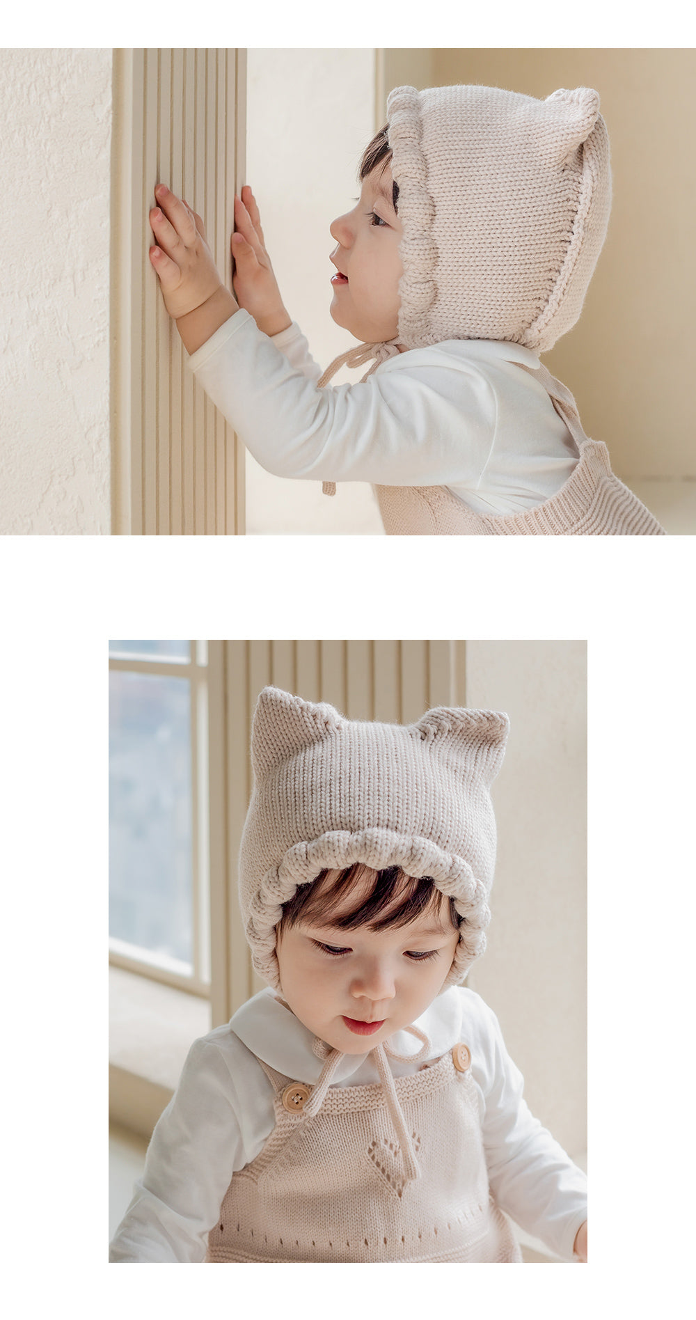 Happy Prince 韓國製 Fla小耳朵針織嬰兒童毛帽