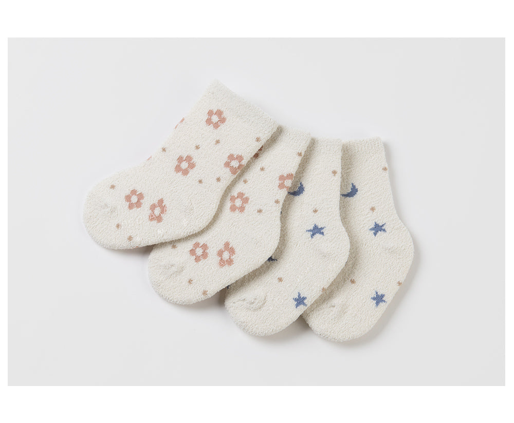 Happy Prince 韓國製 Delluna秋冬保暖嬰兒童中筒襪