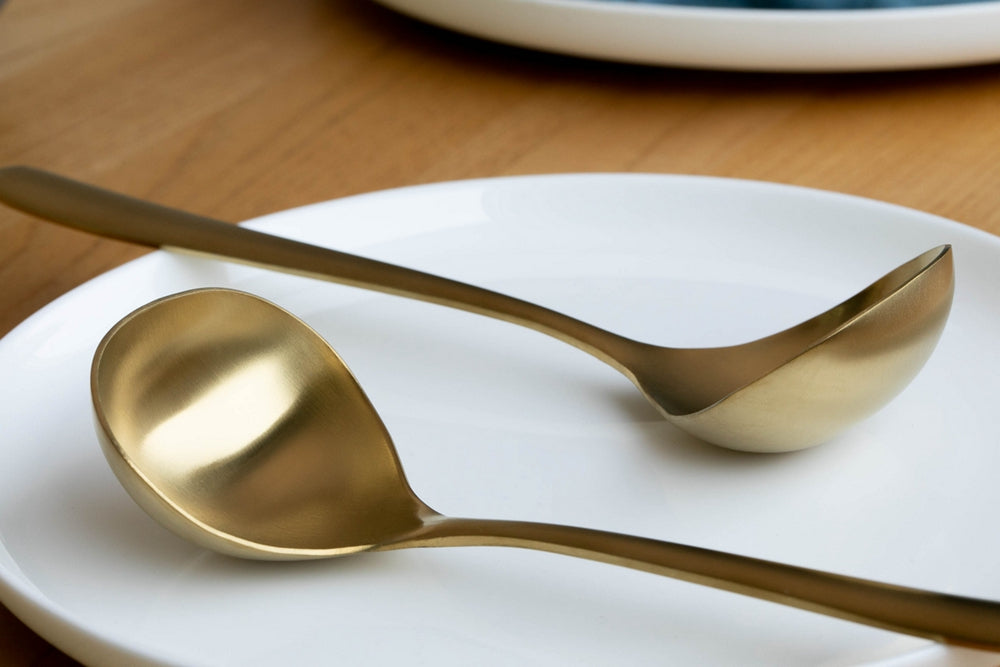 KOTI 日安生活 日式霧面磨砂感304不鏽鋼餐具深湯勺