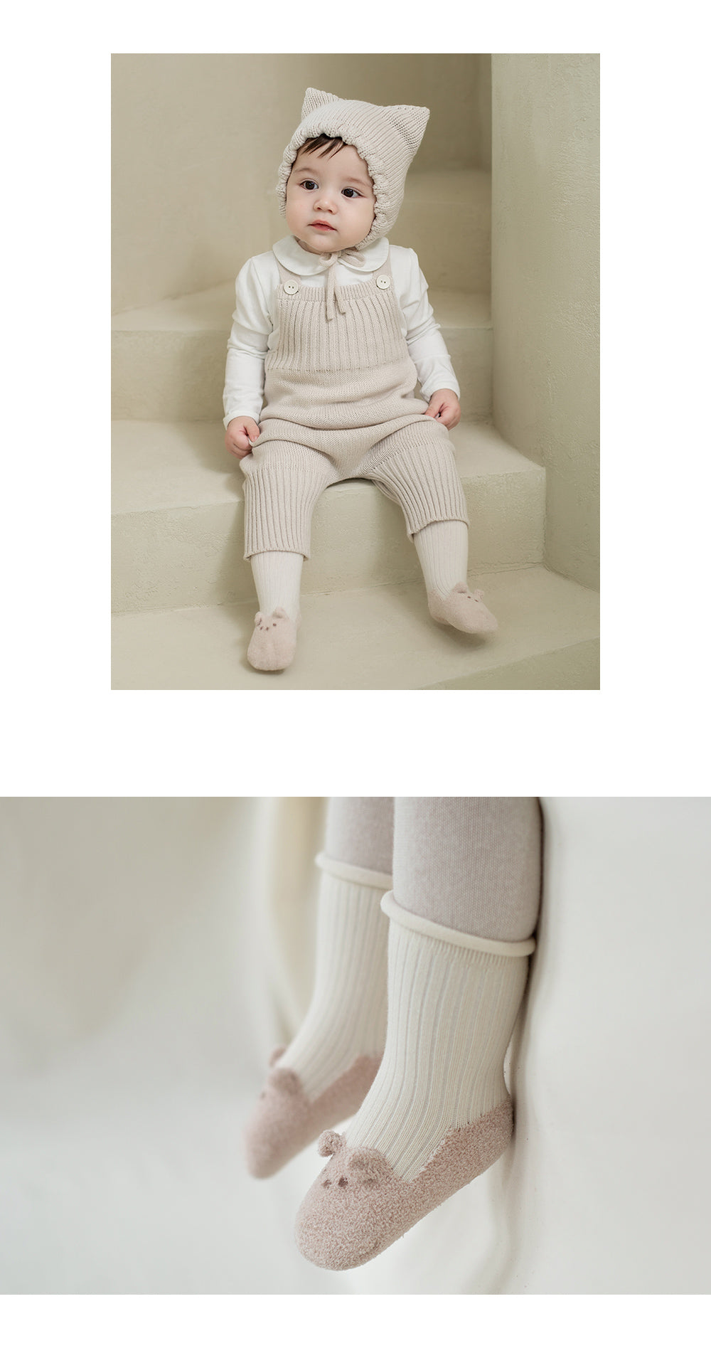 Happy Prince Veila小動物捲邊嬰兒童及膝襪