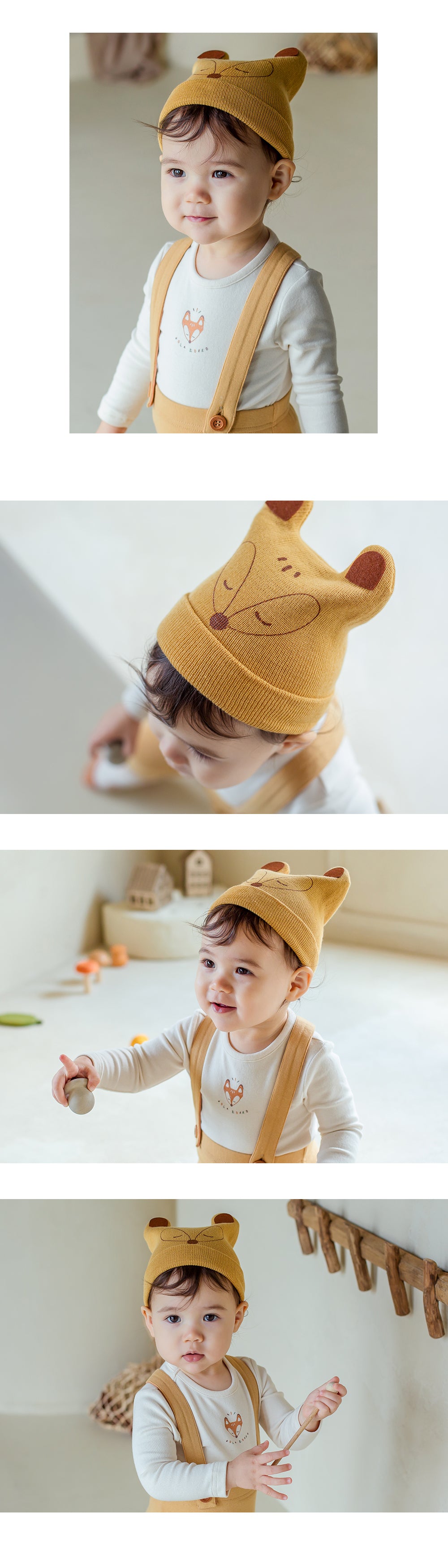 Happy Prince 韓國製 Hamon小狐狸嬰兒童毛帽